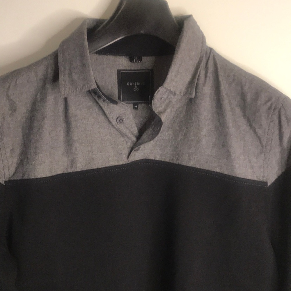 Sever Black Chambray Pullover Button Down - image 5